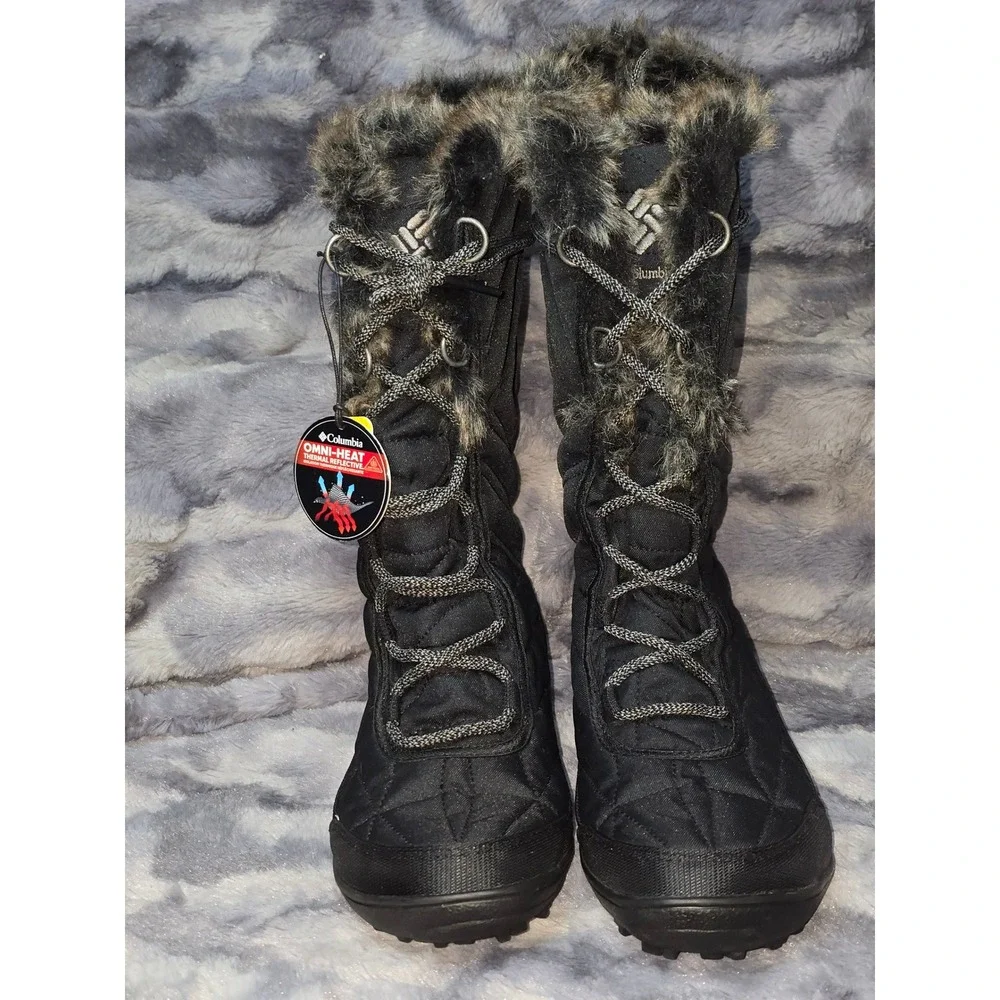 NWT Columbia Minx‎ Mid 3 Pac Boots for Ladies - Black  SZ 7.5